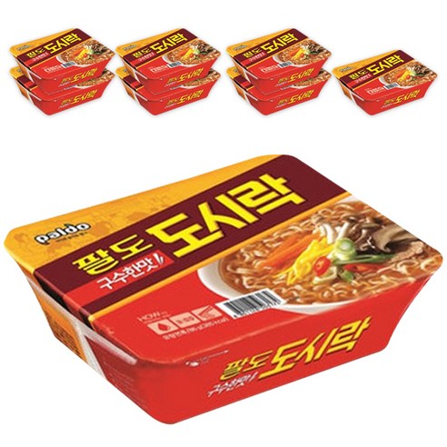 팔도도시락 컵라면, 8개 토마토컵라면 팔도도시락 컵라면, 8개 토마토컵라면