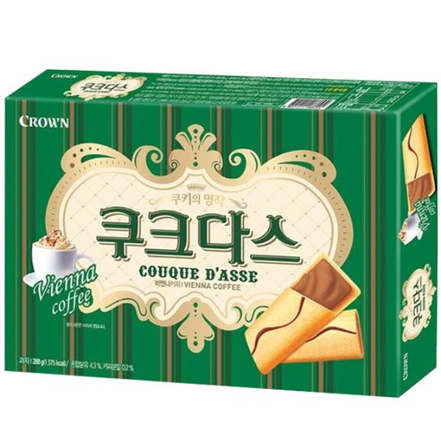 크라운 쿠크다스 커피슬림, 289g, 2개