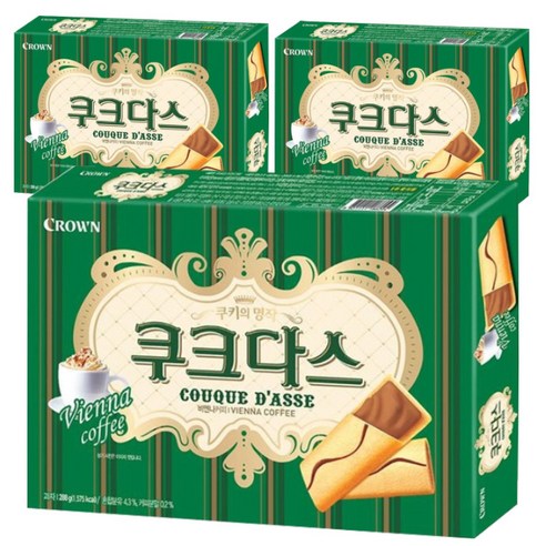 커피 애호가를 위한 달콤한 오후 간식: 크라운제과 쿠크다스 비엔나 커피