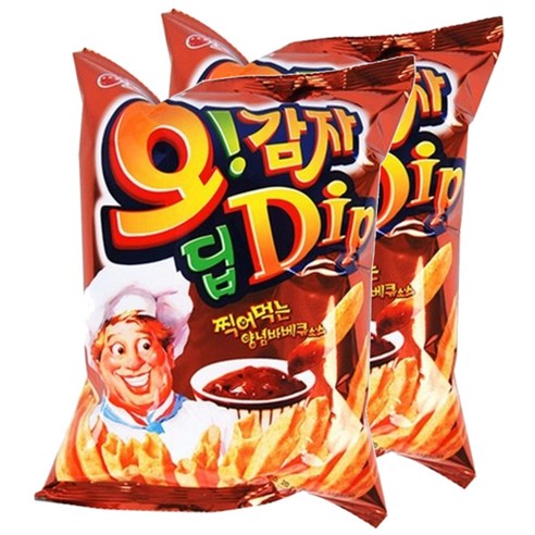 오리온 오감자 딥바베큐 스낵, 70g, 2개