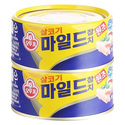 오뚜기 마일드 참치캔, 150g, 2개