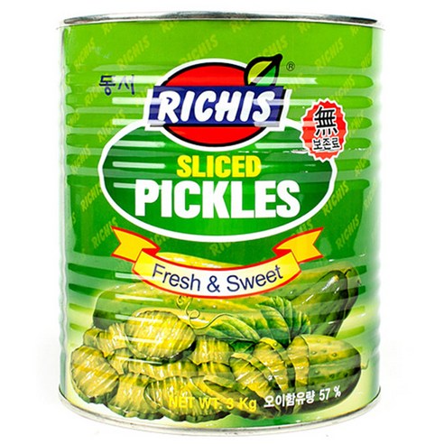 동서 리치스 슬라이스 오이피클, 3kg, 1개
