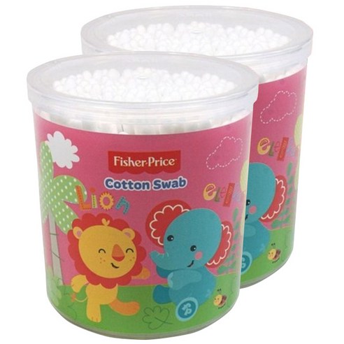 피셔프라이스 면봉 핑크, 200개입, 2개