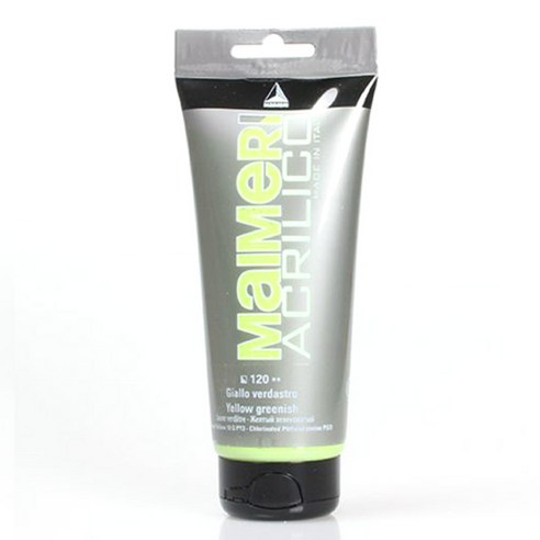 마이메리 아크릴리코 200ml 낱색 아크릴물감, 120 AM GREENISH YELLOW, 1개