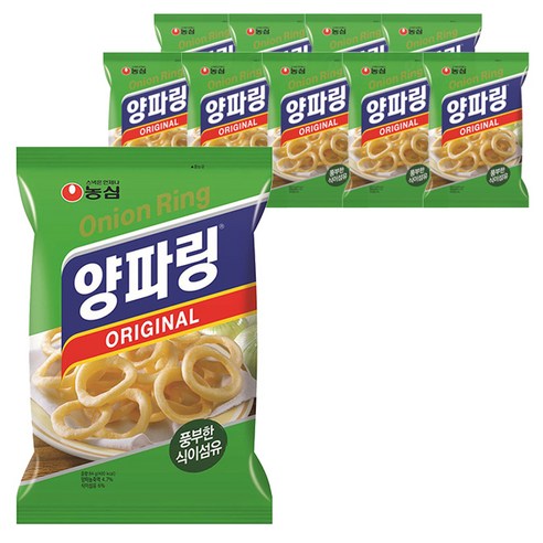 농심 양파링, 84g, 10개입