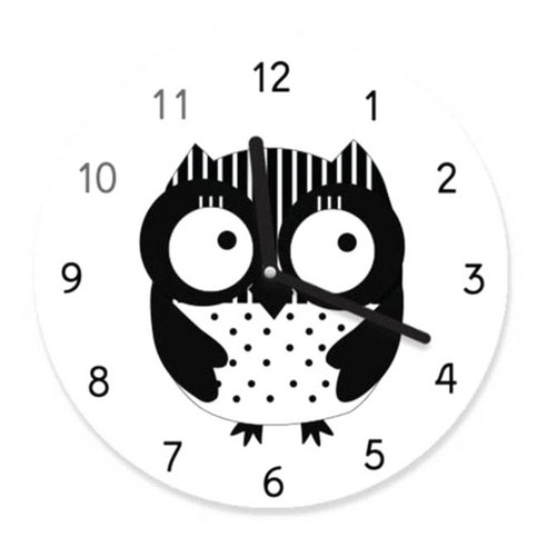 무소음 북유럽 캐릭터 벽시계 대형, CCD260-004
