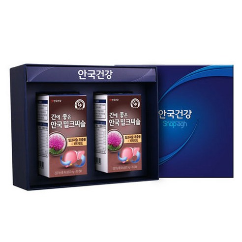 안국건강 간에 좋은 안국 밀크씨슬, 60캡슐, 2개
