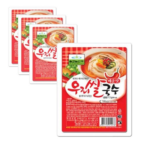 칠갑농산 우리 쌀국수 매운맛, 77.5g, 4개