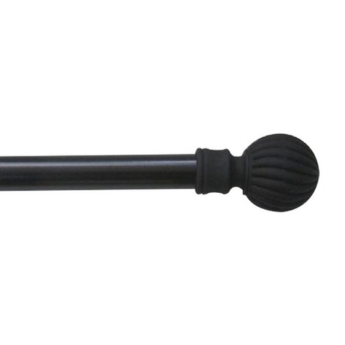 메종텍스타일 모던클래식 볼 25 mm 커튼봉, 블랙