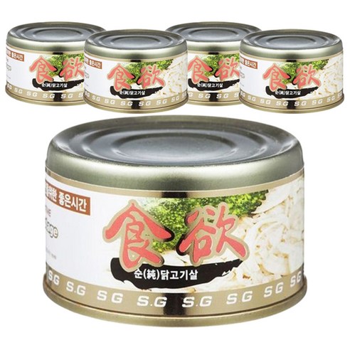 스에꼬 애견 간식캔, 닭고기살, 100g, 5개
