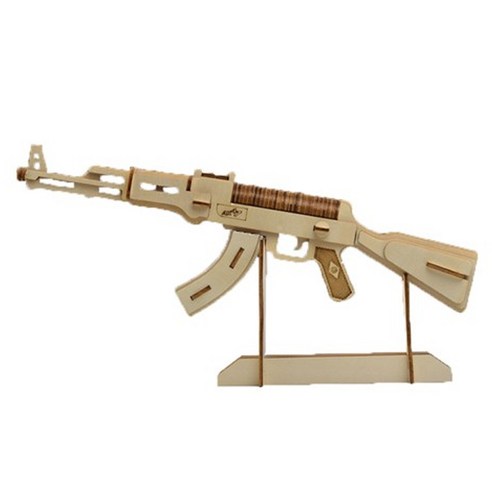 아리코 DIY 목재퍼즐 모형, AK47, 1개