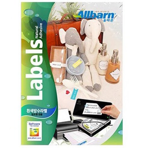 올바른 흰색방수 라벨지 잉크젯 전용, 96칸, 25개