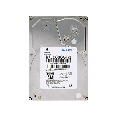 레토 마샬하드디스크 데스크탑용 HDD, MAL33000SA-T72, 3TB, 3TB