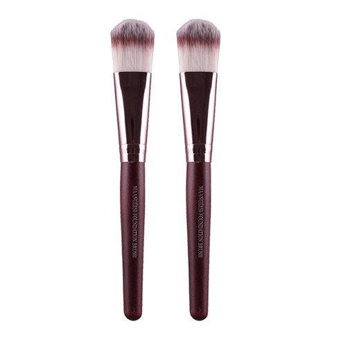 리빙조이 JOYBEAUTY 파운데이션 브러쉬 L228, 커피, 2개