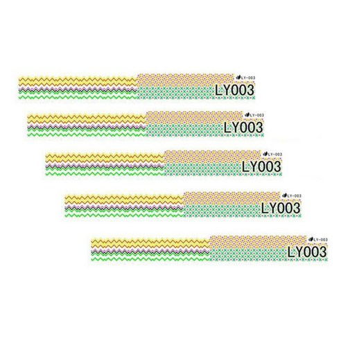 카카스 형광 네일스티커, LY-003, 5개