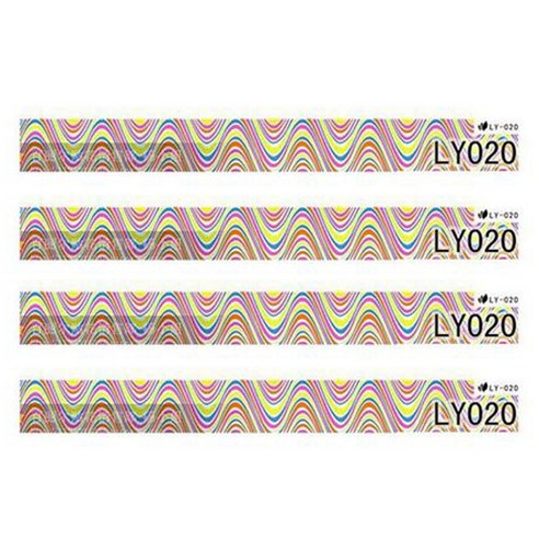 카카스 형광 네일스티커, LY-020, 4개