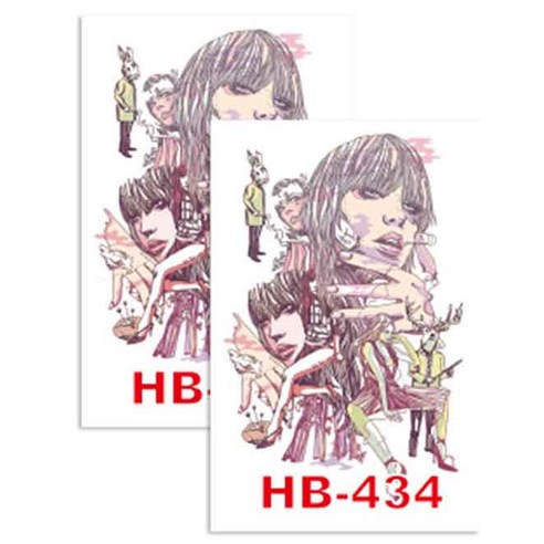 허니걸 타투 타투스티커 2개, HB-434