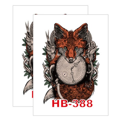 허니걸 타투 타투스티커 2개, HB-388
