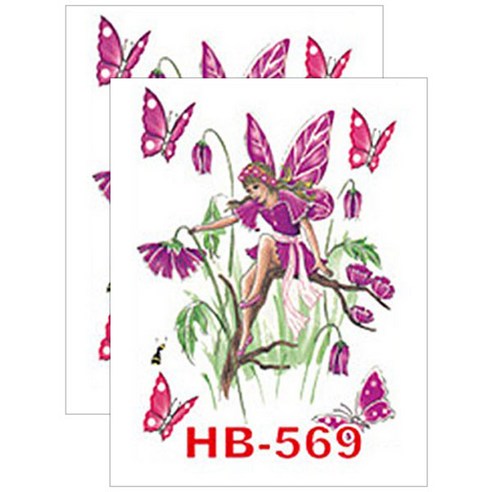 허니걸 타투스티커, HB-569, 2개