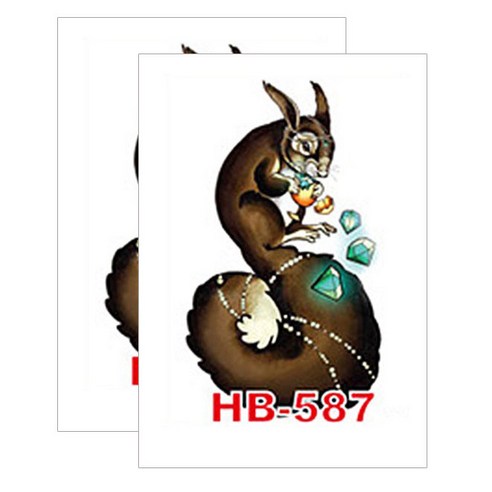허니걸 타투스티커, HB-587, 2개