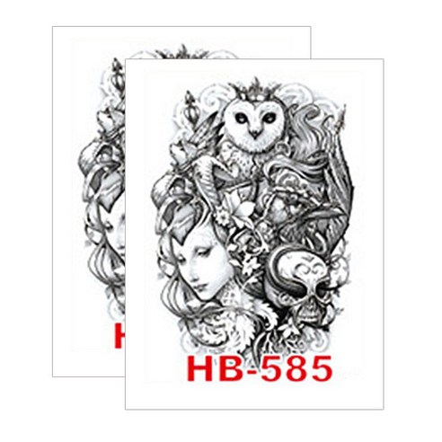 허니걸 타투스티커, HB-585, 2개