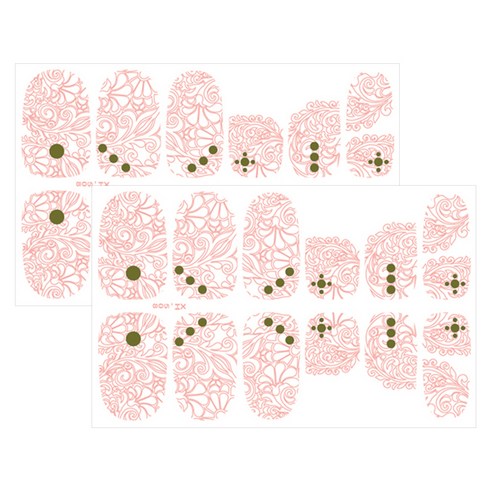 허니걸 네일패치, 2개, XH-508