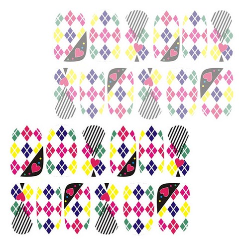 허니걸 네일 패치 스티커2개, XH-127, 2개