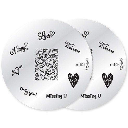 코나드 네일아트 이미지판, 2개, m104