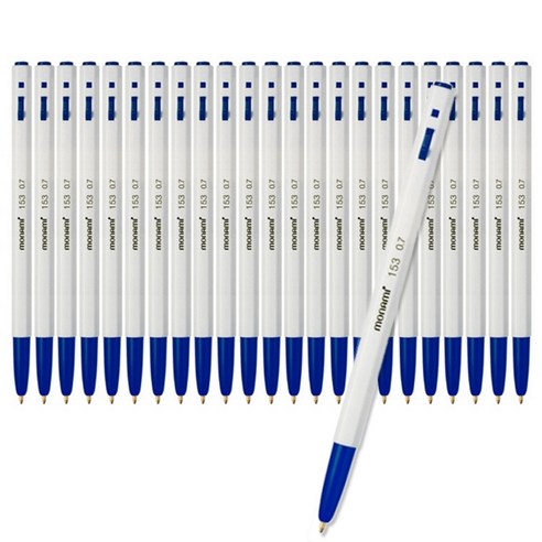 모나미 153볼펜 0.7mm, 청색, 24개