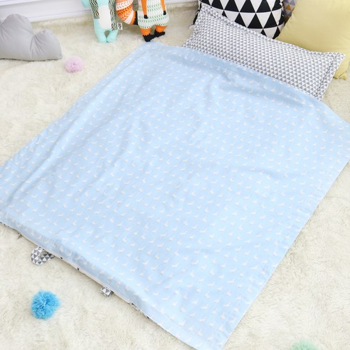 밀키웨이 여름 낮잠이불 교체형, 오리블루