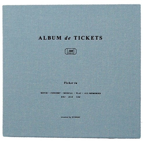 아이코닉 티켓인 북 v.4, 인디블루, 50p, 1개