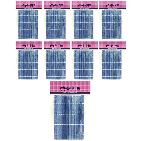 유니아트 김말이발, 파랑, 9개
