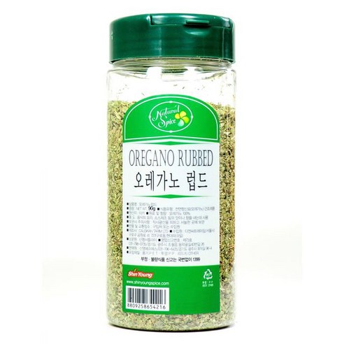 내츄럴스파이스 오레가노 럽드, 90g, 2개