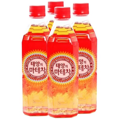 코카콜라 태양의 마테차, 500ml, 4개