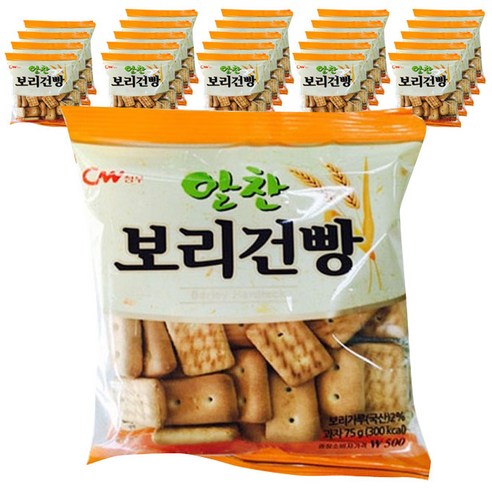 청우 알찬보리건빵, 75g, 5개