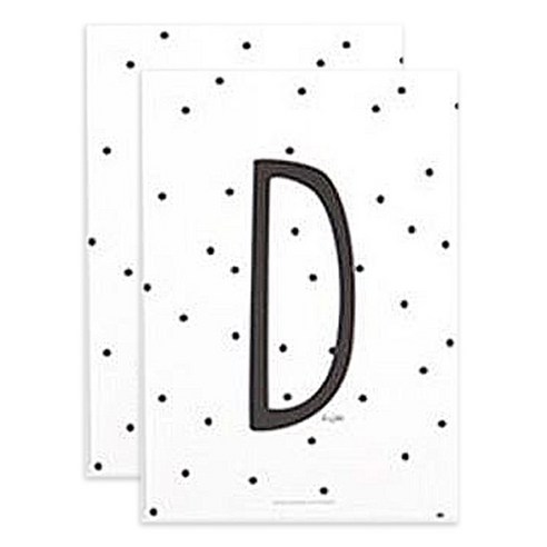 데일리라이크 알파벳 포스터, D, 2개