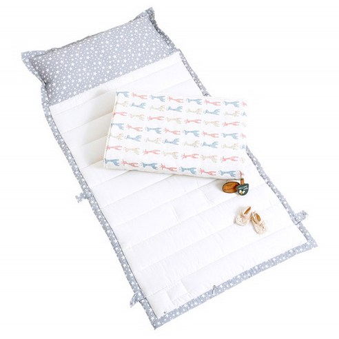 코니아일랜드 어린이집 일체형 낮잠이불세트 빈티지지라프 아이보리 + 전용방수가방, 빈티지지라프(아이보리)