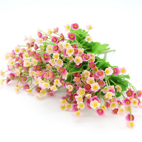 행복한마을 조화 소미화 부쉬 3p, 핑크