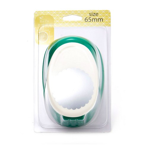 포코스 모양펀치 R-65 65mm, 1개, 34번 물결원