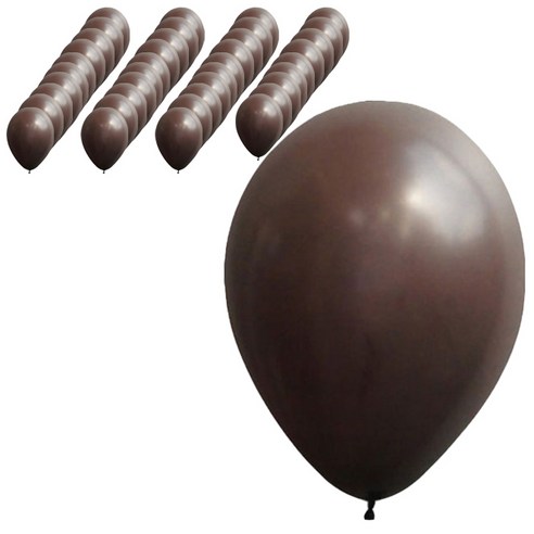 파티팡 라운드 30cm 풍선 10개입, 펄 초콜릿, 4세트