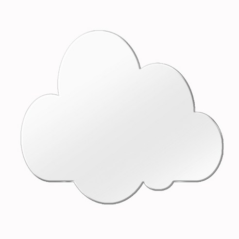 쿠 못 없이 붙이는 안전 아크릴 거울 뭉게구름
