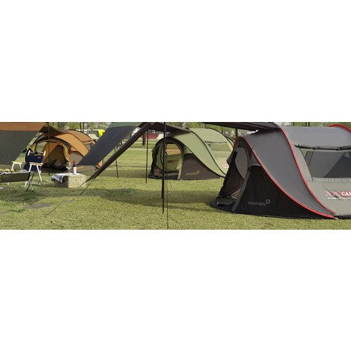  패스트캠프 원터치텐트 메가스위트 + 가변익스텐션, 올리브그린, 5인용 