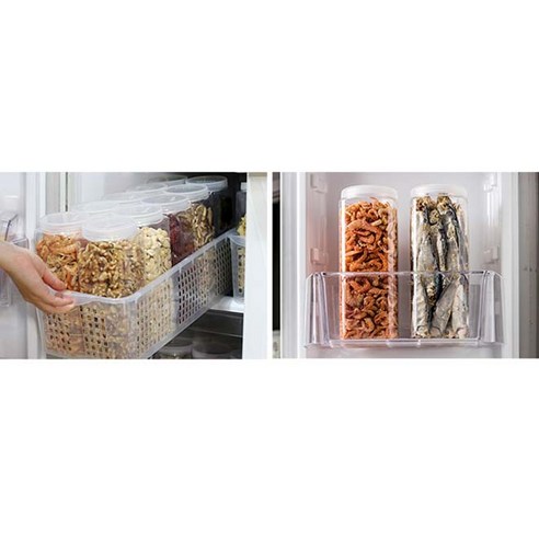 실리쿡 사각1호 10개 + 롱트레이 대 세트로 주방 정리의 필수품을 완성하세요.