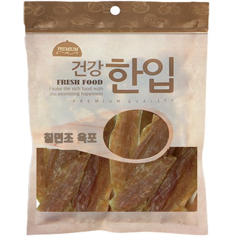 수제명가 셰프시리즈 강아지 수제간식 50g, 칠면조 순살 육포, 1개