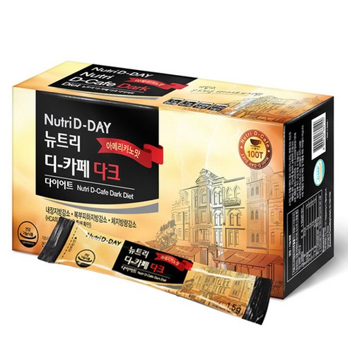 뉴트리디데이 디카페 다크 다이어트 아메리카노맛, 100개입