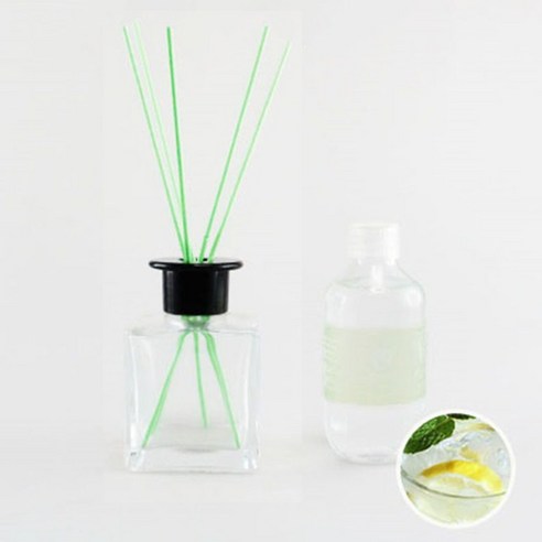 아로마홈 심플디퓨져 200ml 세트 그린스틱, 프레쉬시트러스