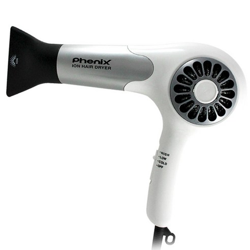 유미전자 전문가용 헤어 드라이어 1200W, PD-6000, 실버 + 화이트