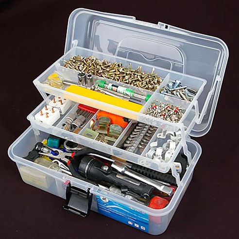 투명한 편의성과 뛰어난 기능성을 제공하는 바자 다용도 3단 투명수납함