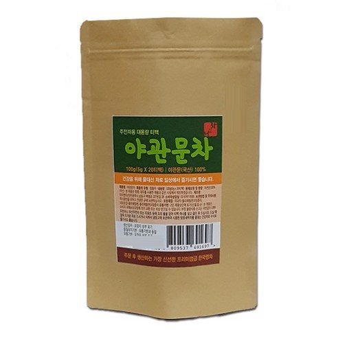 아이앤티 주전자용 대용량 티백 야관문차, 5g, 20개입, 1개