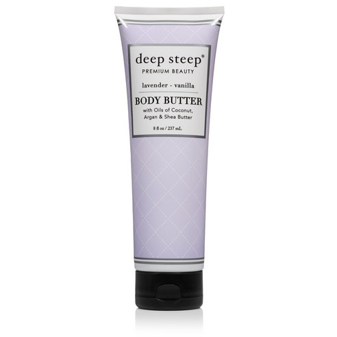 Deep Steep 바디 버터, Lavender - Vanilla, 237ml, 1개